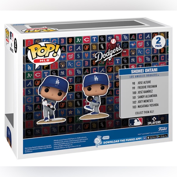 Shohei Ohtani Los Angeles Dodgers Funko Fanatics Exclusive Two-Pack POP! - Picture 2 of 3